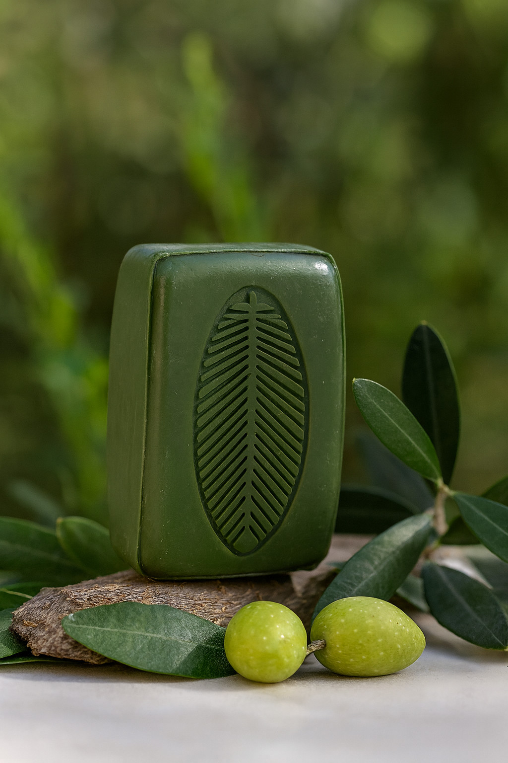 Olive & Laurel Oil Soap 100% Natural ( set of 6) Handcrafted 3.5 oz ea