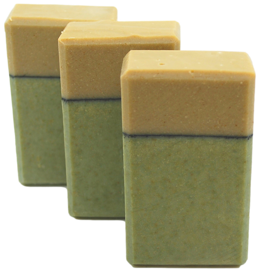 Eucalyptus, Peppermint and charcoal all natural Handcrafted face and body soap.