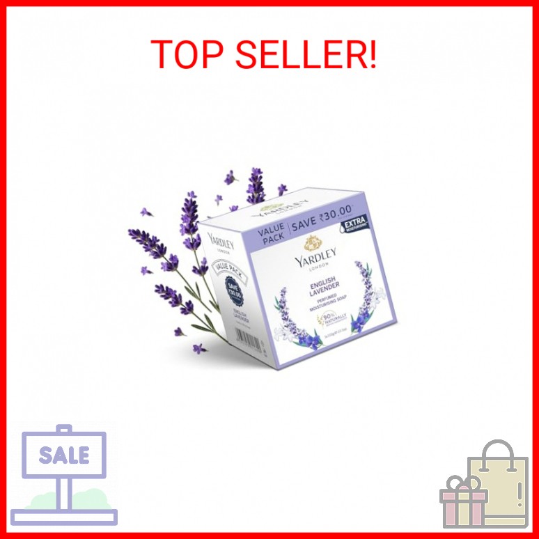 Yardley English Lavender Luxury Soap – 3 x 100 g