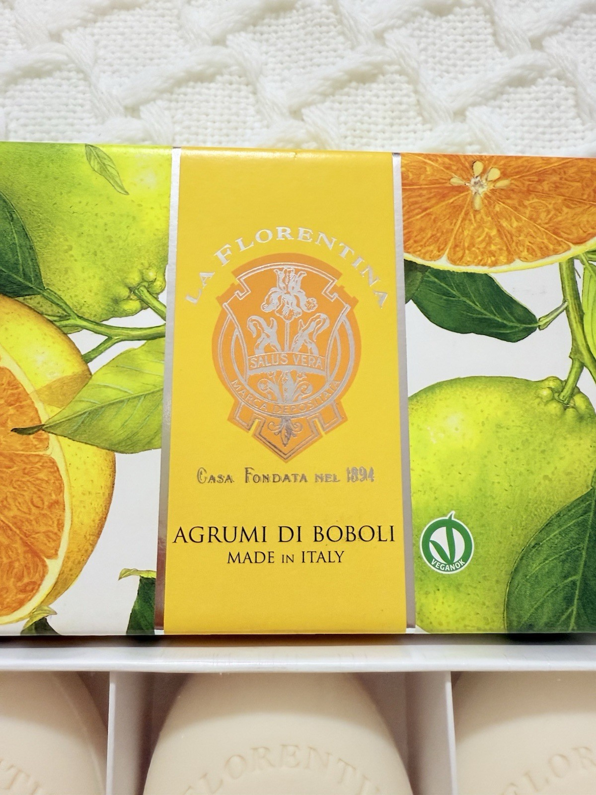 La Florentina Set of 3X5.3oz Hand Soaps Argumi Di Boboli Citrus-NEW! Giftbox