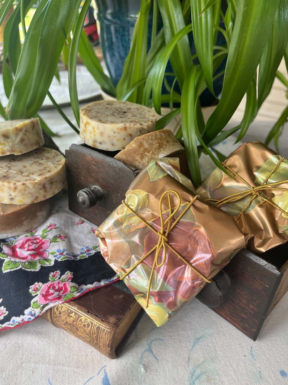 Homemade Tallow Soap Multiple Scents made with Wildflowers