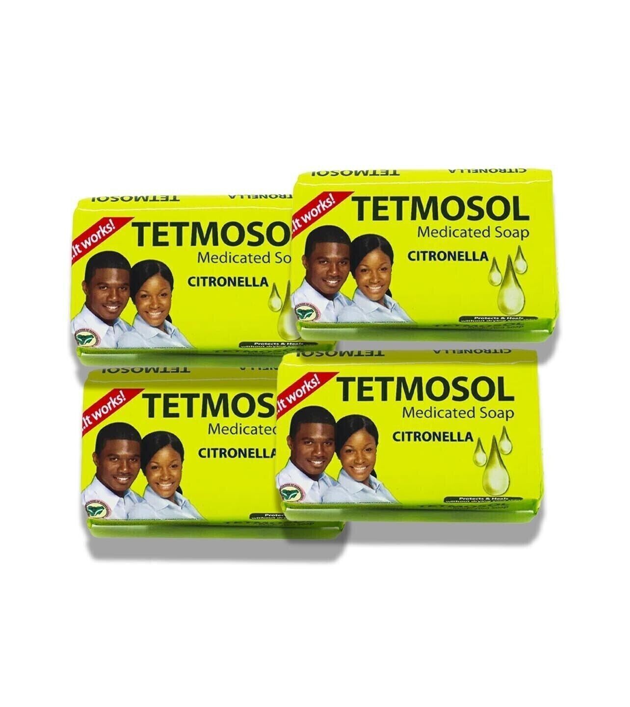 Tetmosol Medicated Soap Citronella Pack Of 4 Soap – USA SELLER
