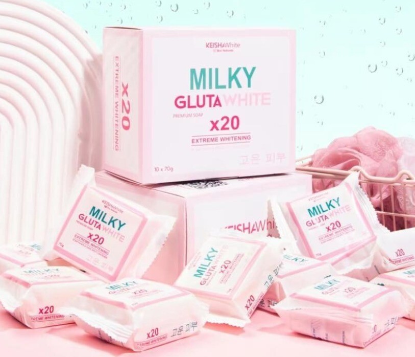 3 pcs Milky Gluta White Premium Soap 70 g /each
