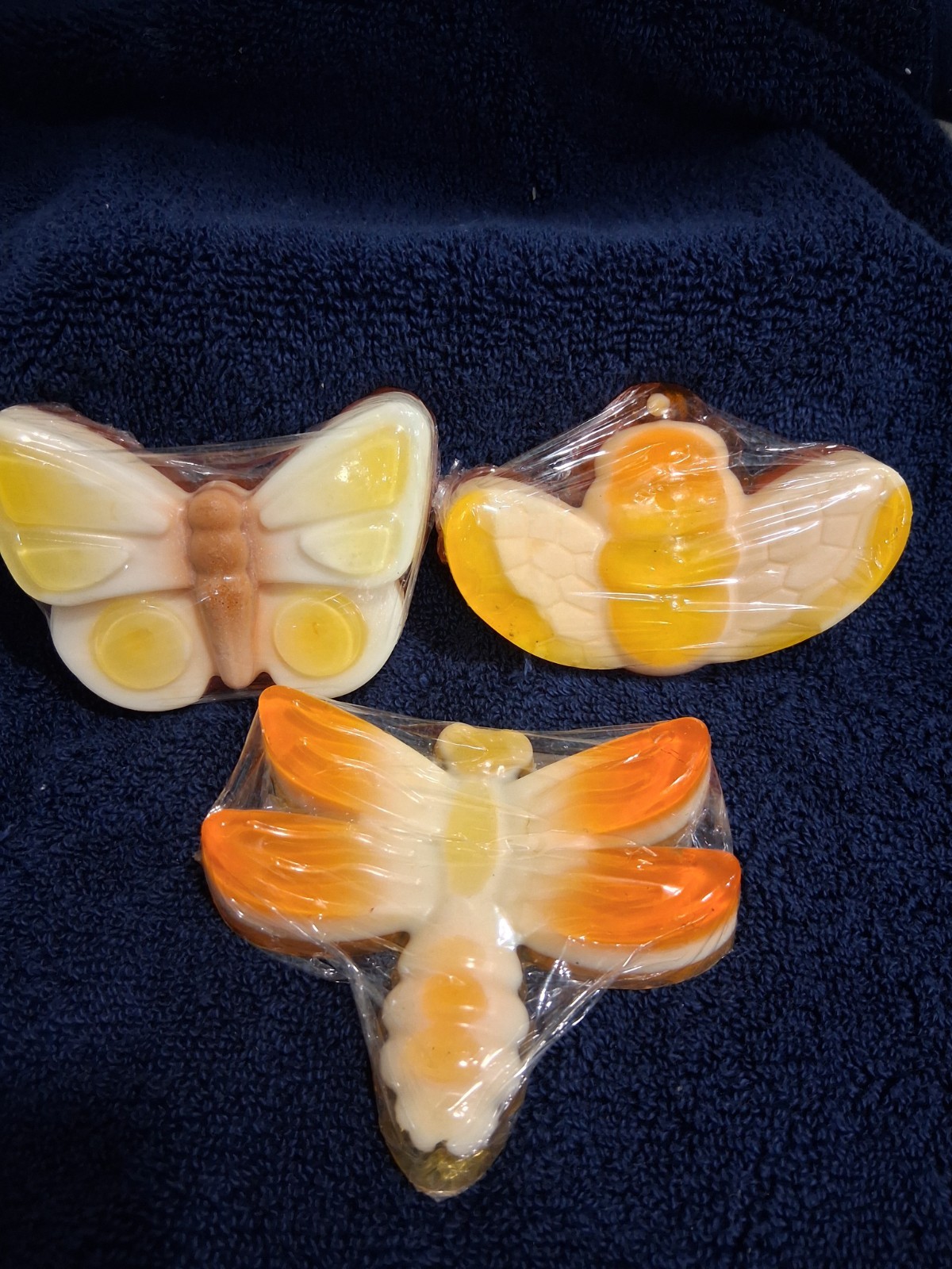 Handcrafted Butterfly, Bee, and Dragonfly Soaps – Frosted Effect