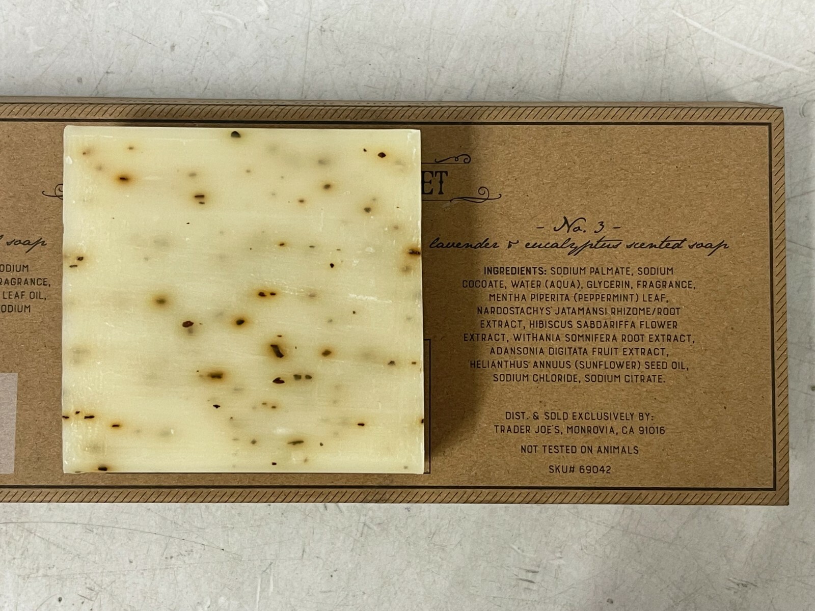 QUANITY 2 Trader Joes Bar Soap Sets of 3 Charcoal, Coffee Bean & Lavender 069042