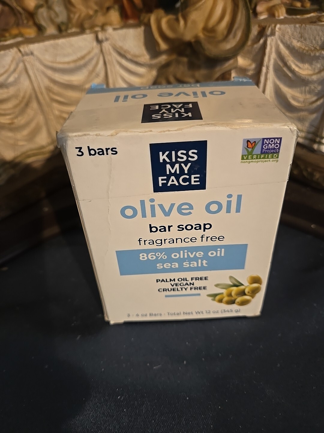 Kiss My Face 3 Pack Pure Olive Oil Vegan Bar Soap for Men and Women – Only 3…