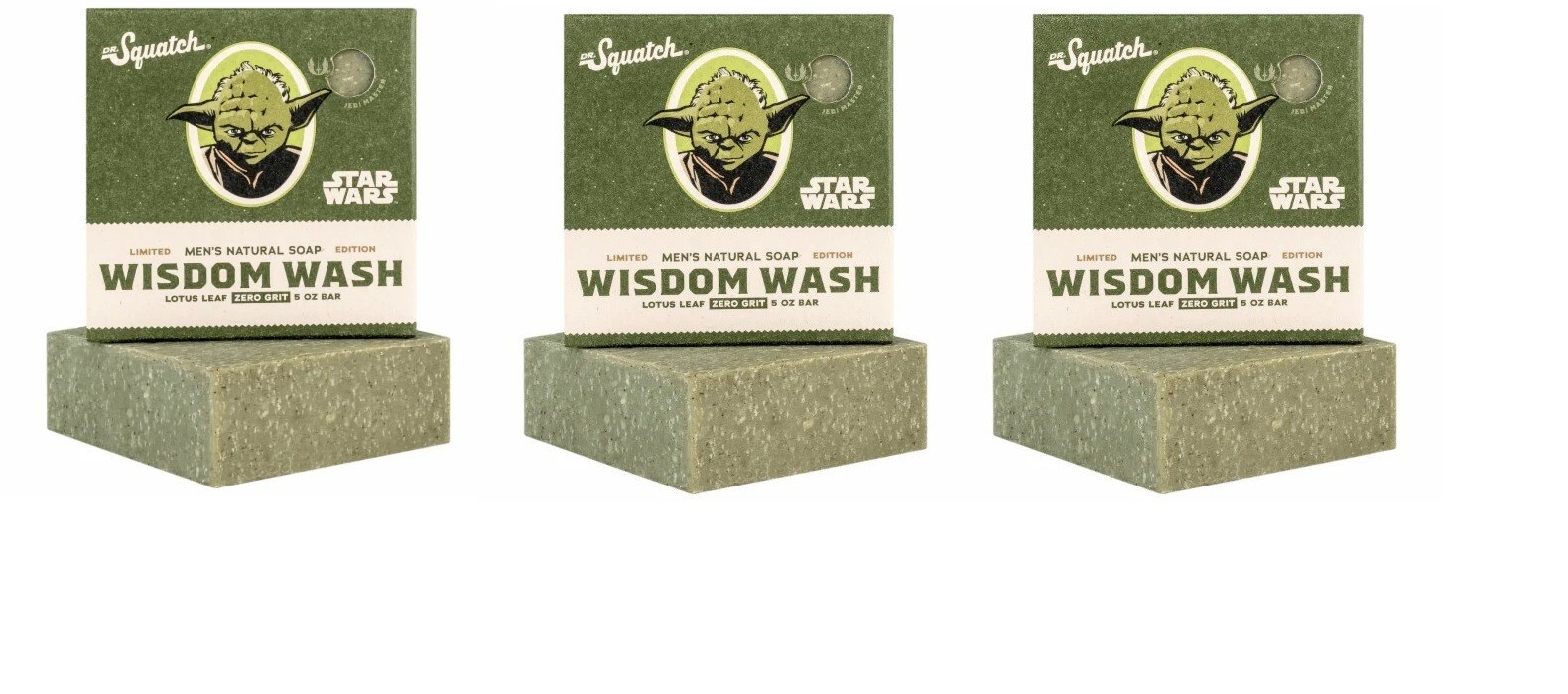 Dr. Squatch® Limited Edition Wisdom Wash Lotus Leaf Bar Soap(pack of 3)