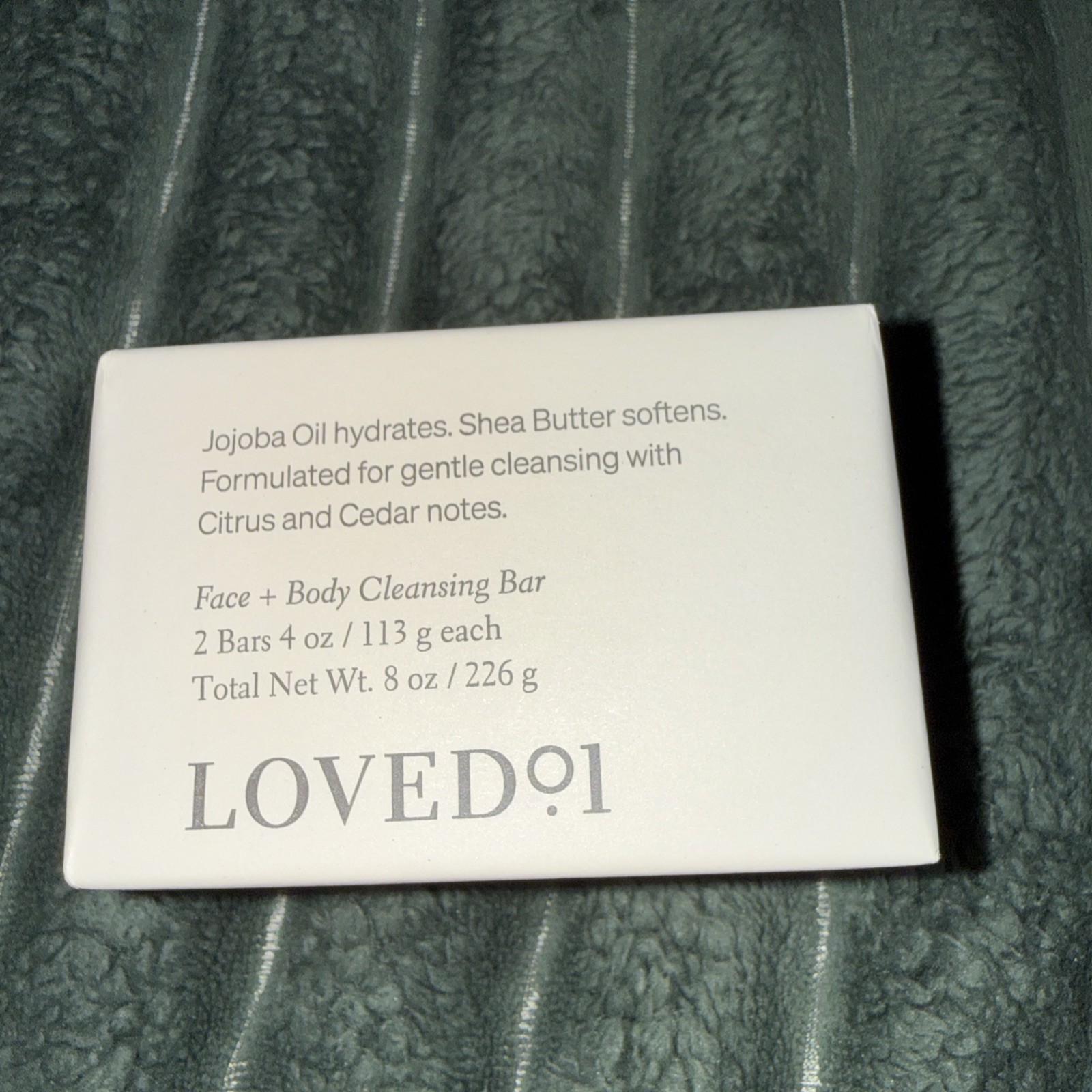 Lovedº1 Jojoba Oil Hydrating Face and Body Cleanser Bar, 2-Pack