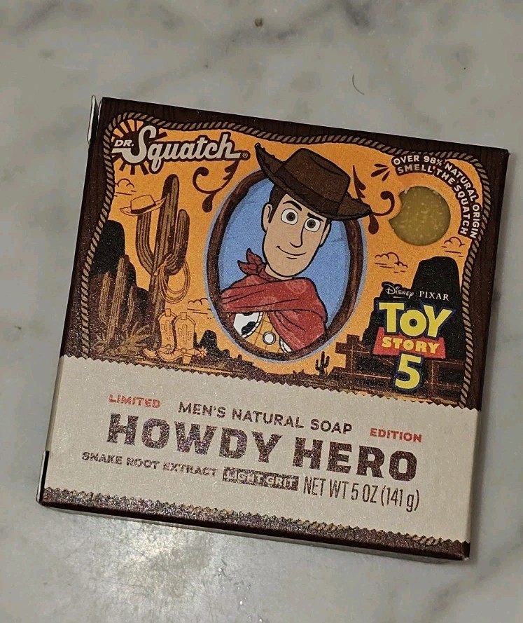 SET OF 2 Dr. Squatch Soap Disney Pixar Toy Story 5 Howdy Hero + Cosmic Captain
