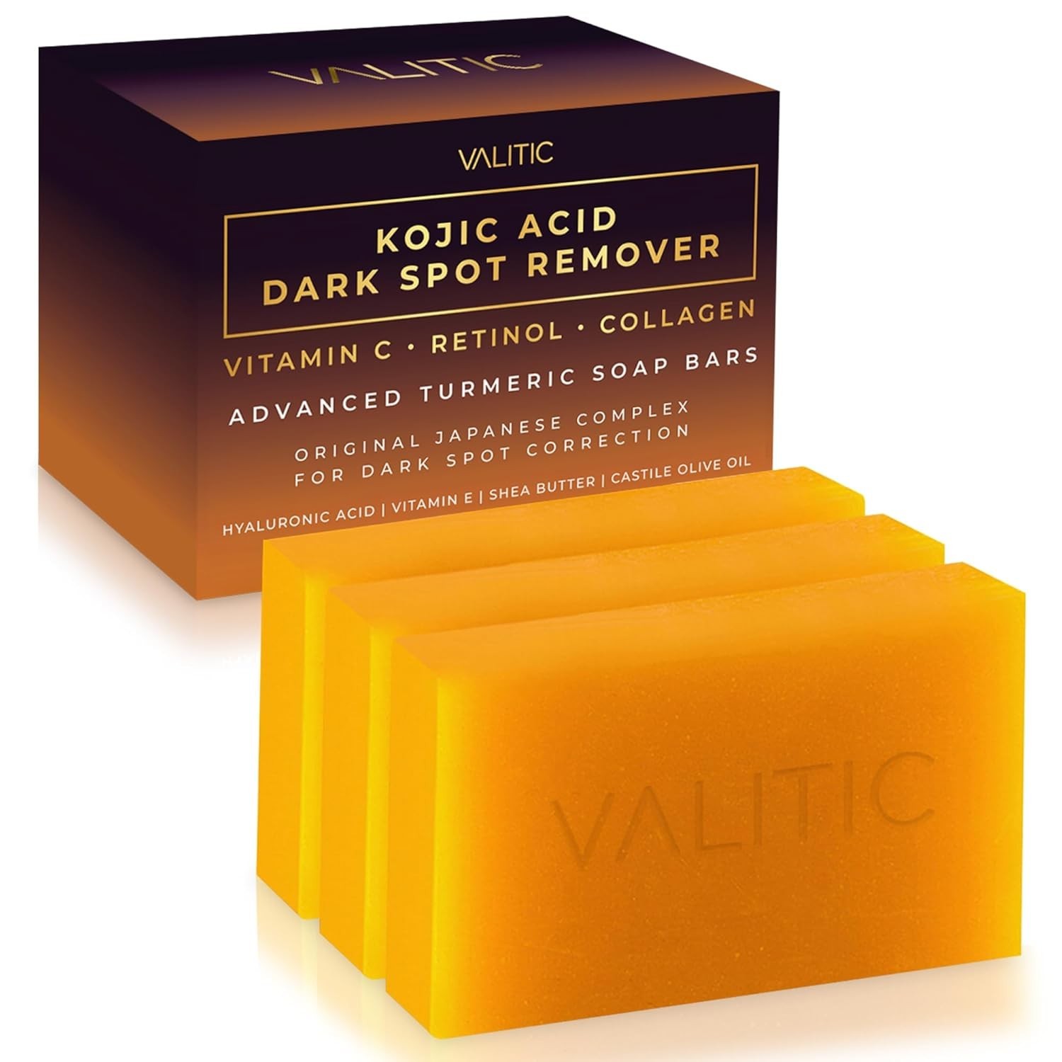 Revitalizing Kojic Acid Soap Bars with Turmeric & Retinol – Brighten & Nourish