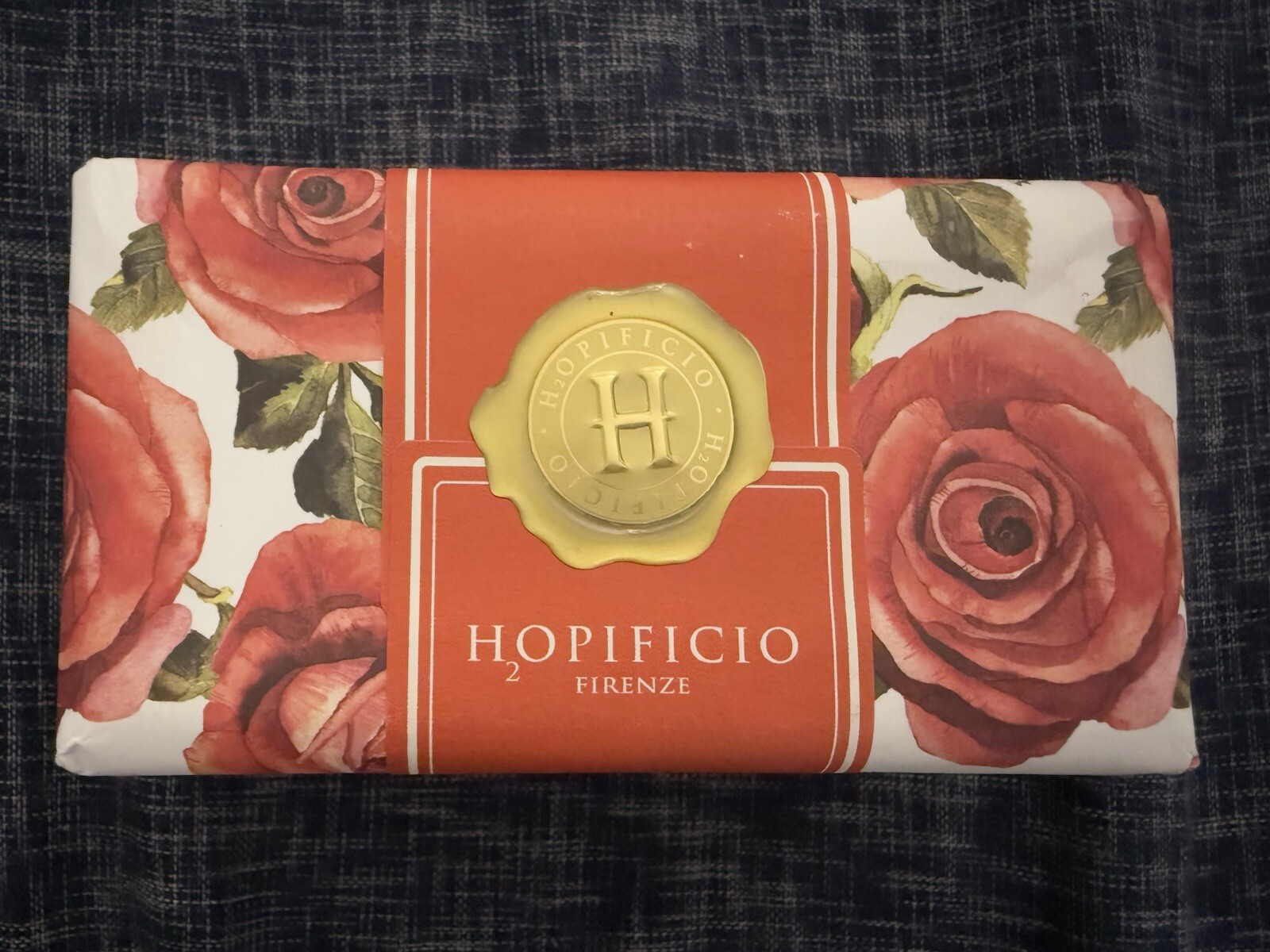 Set 2 Pcs HOPIFICIO Firenze SPLENDID ROSE Triple Milled Soap Bar 7.5 Oz X2