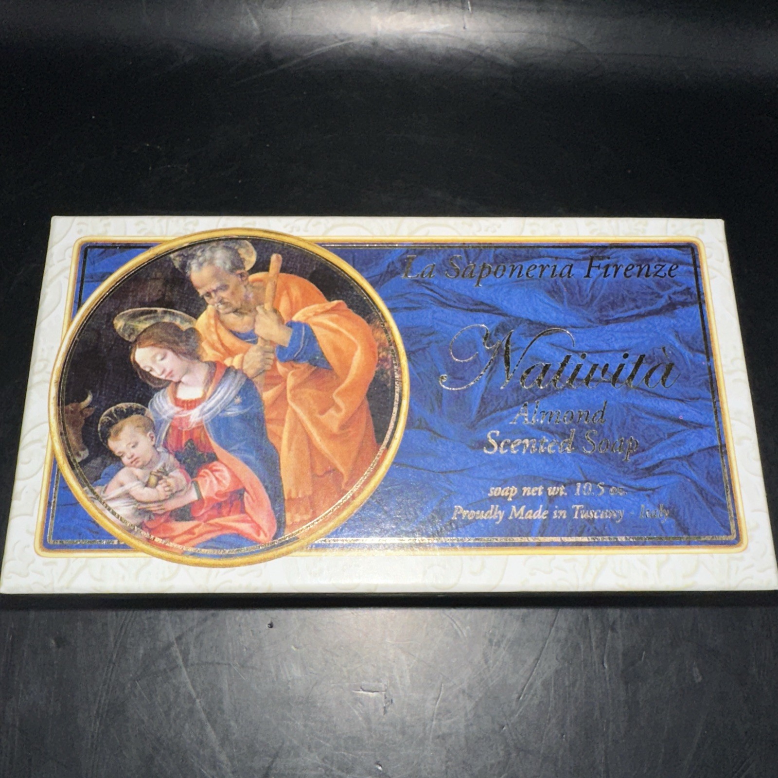 LA SAPONERIA FIRENZE ITALIAN ALMOND SCENTED LUXURY SOAP ITALY-TUSCANY BAR 10.5OZ