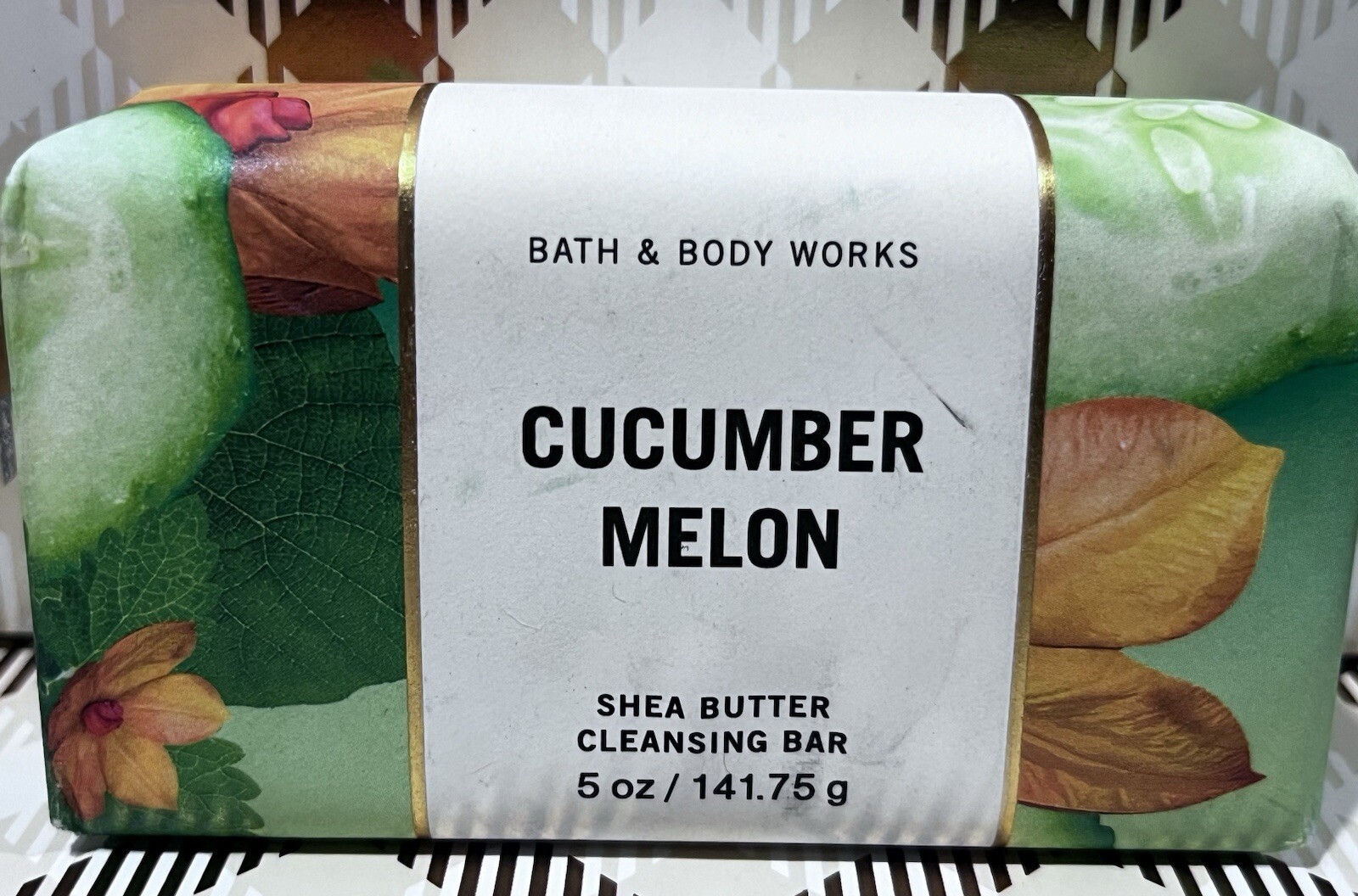X1 CUCUMBER MELON Bath & Body Works Bar Shea Butter Cleansing Soap
