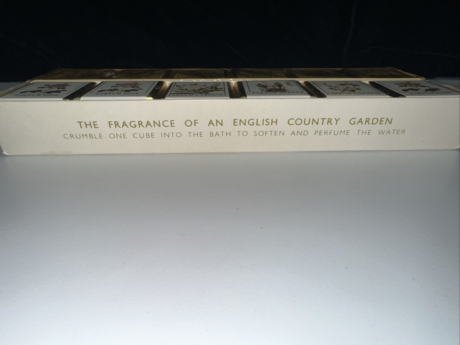 2 SETS OF 6–Vintage English Country Garden Bath Cubes– 12 Cubes Total