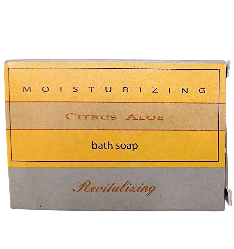 Citrus Aloe Soap Bar Spa Revitalizing Moisturizing Bath Travel Size in Box VNTG