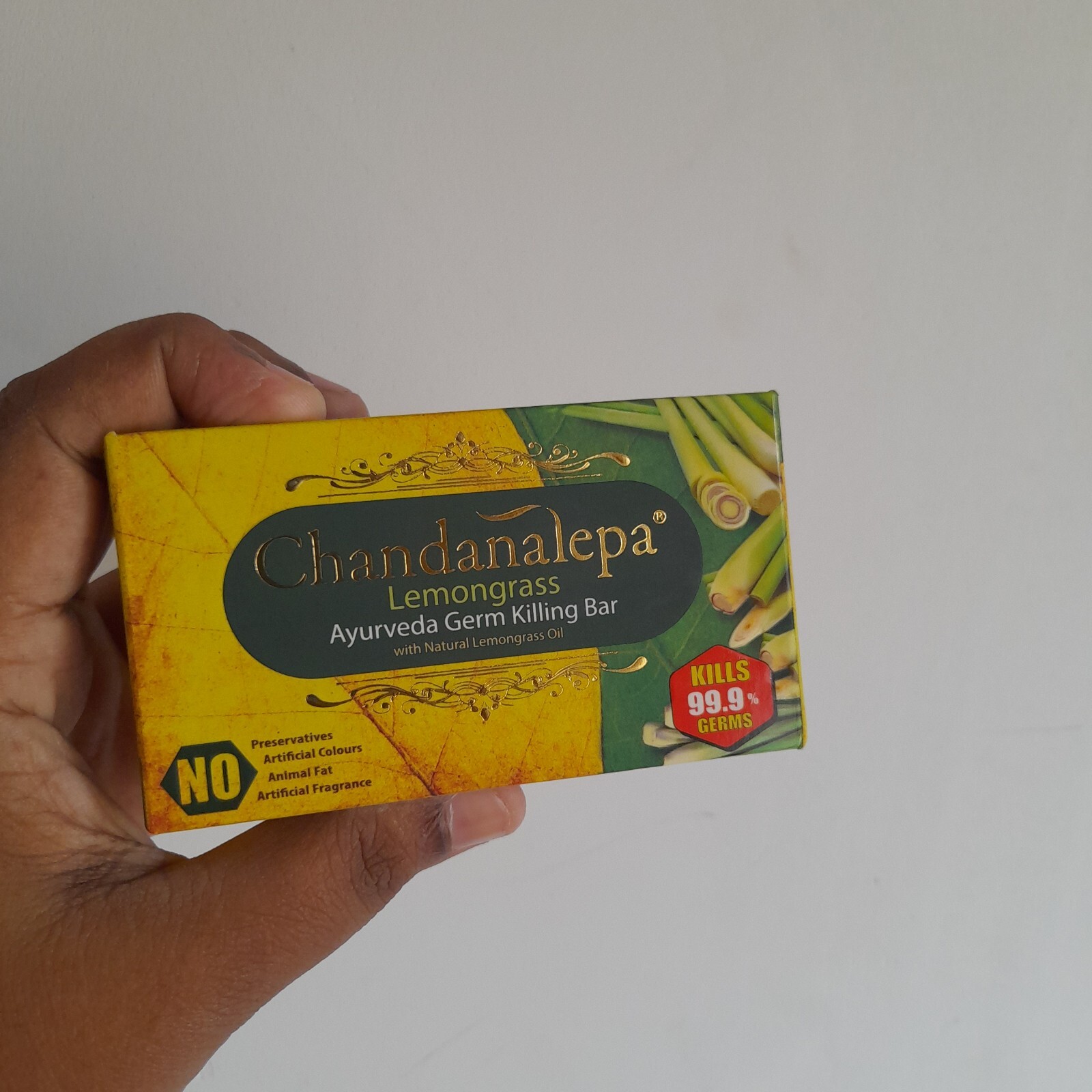 Chandanalepa Lemongrass Ayurveda Soap Ceylon Herbal Natural Herbal Healthy