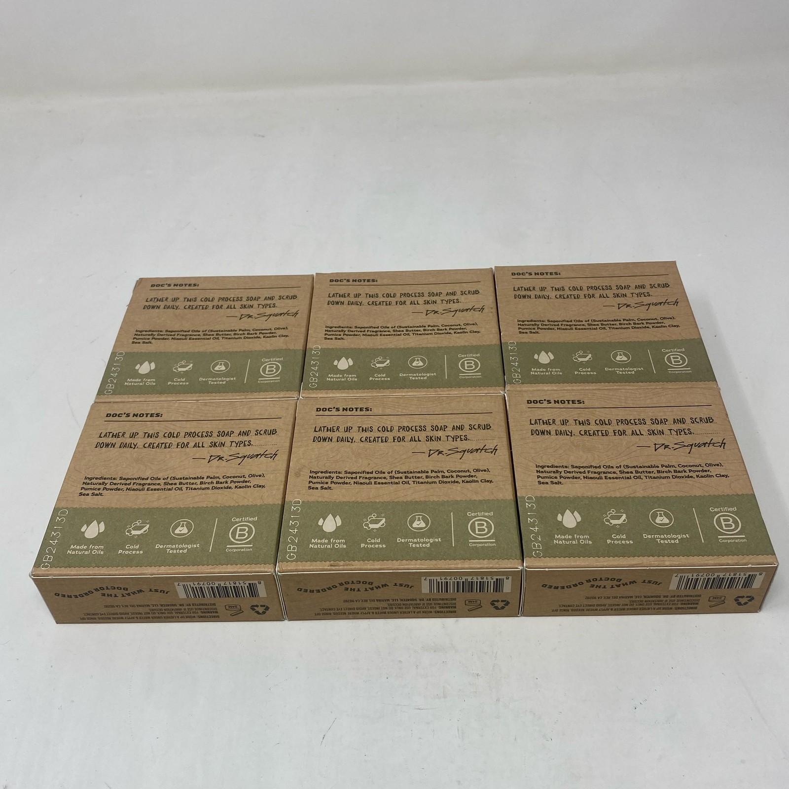 Dr. Squatch Birchwood Breeze Bar Soap 5oz (5-Pack) Medium Grit
