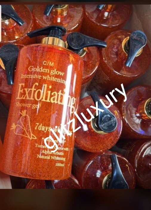 Golden glow intensive whitening exfoliating shower gel. 7 days. 1000ml x 1