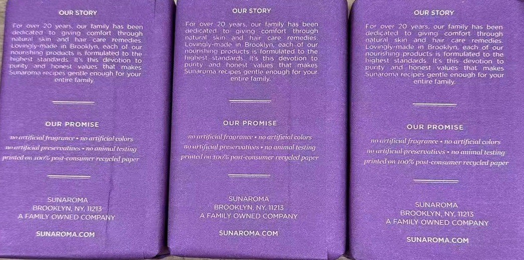 Sunaroma Calming Body Bar Lavender Shea Butter & Vitamin E Oil, 8oz X3 Bars