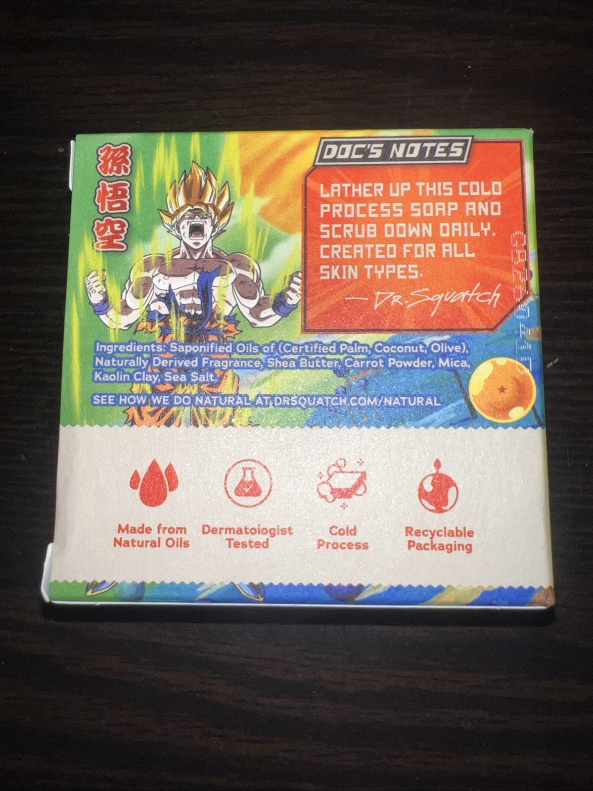 Dragon Ball Z Super Saiyan Surge Soap 5oz . Dr Squash