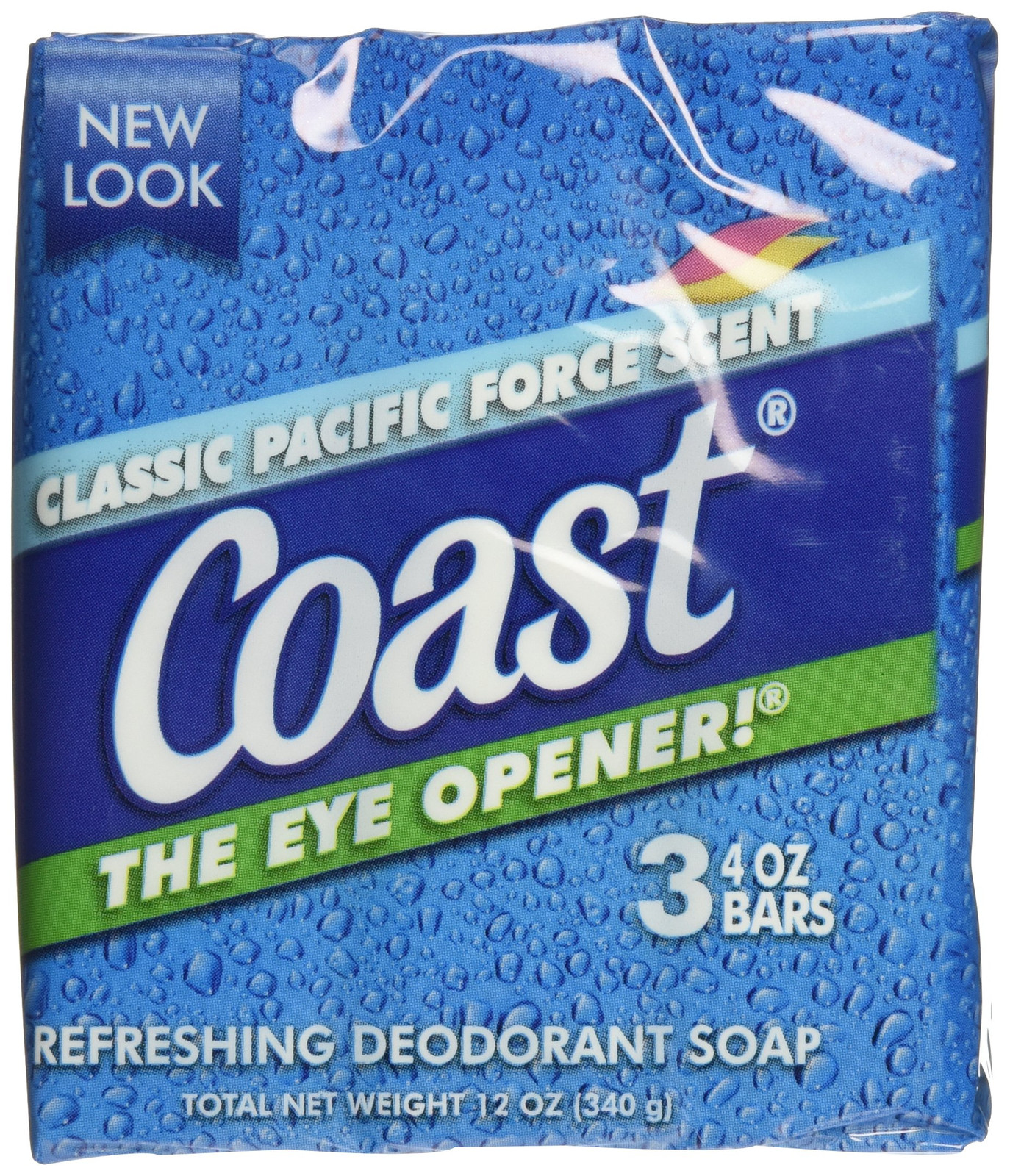 Coast Bath Bars Original Blue Soap 4 Ounce Pack of 3 Total 12 Ounces