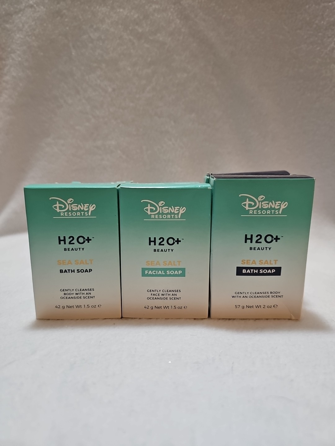 Disney Resorts H2O+ Beauty Sea Salt Facial Soap (6) Bath Soap (2) Lot Of 8 Total