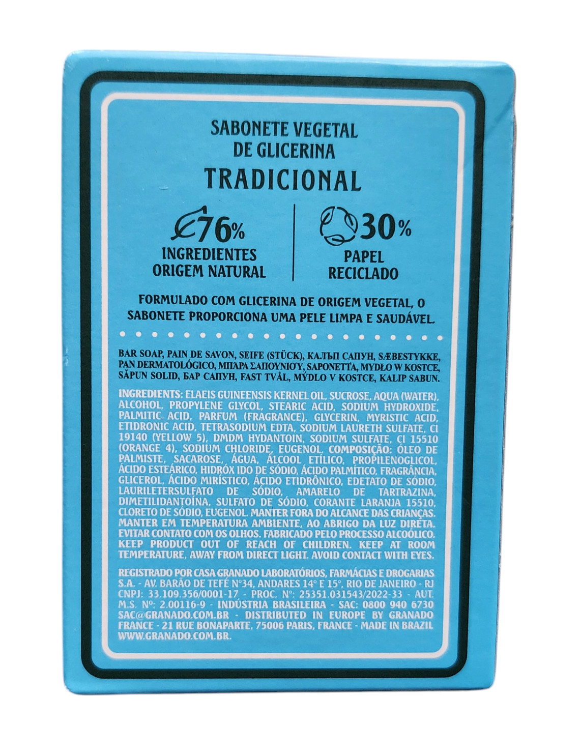 Granado Sabonete Glicerina Tradicional 90g