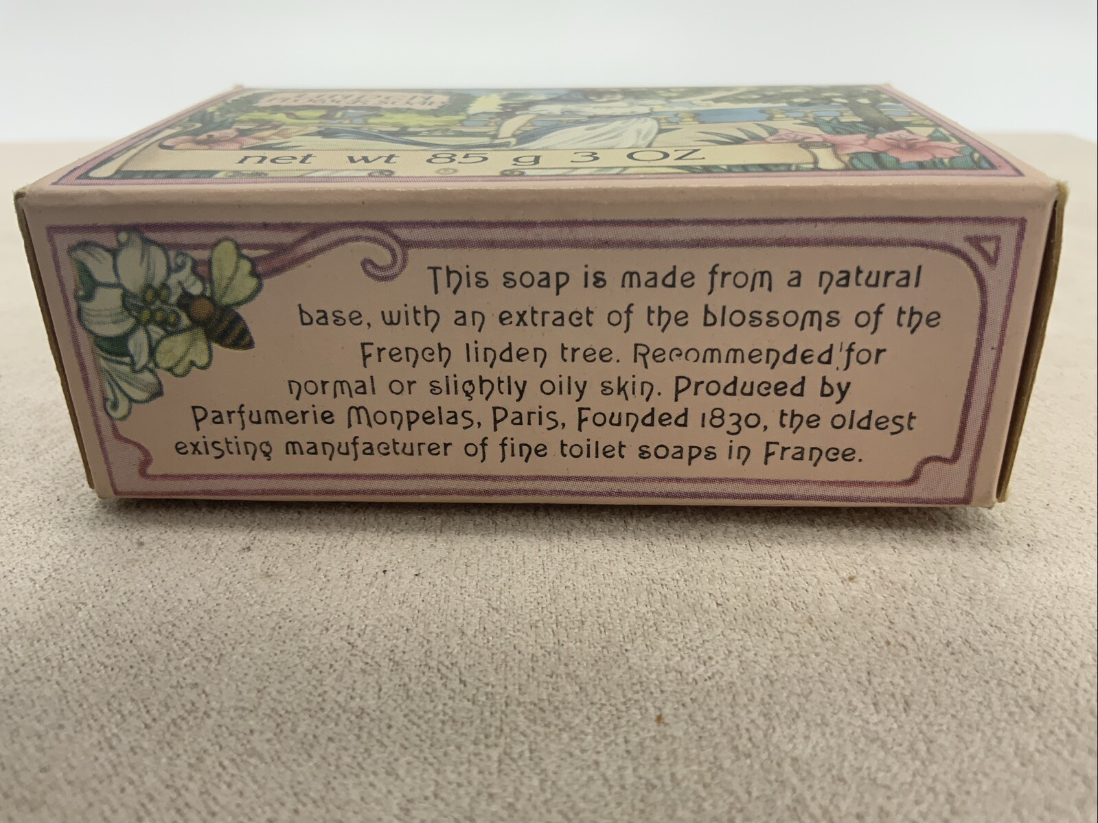 2 Vintage Crabtree & Evelyn Linden Flower Soaps 85g 3oz Each