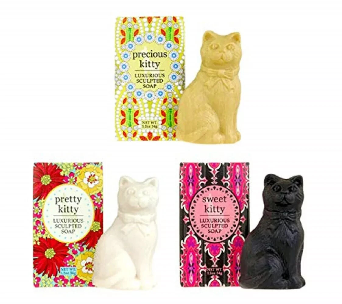 Greenwich Bay – Kitty Sculpted Soap Bundle – Precious, Pretty & Sweet Kitty