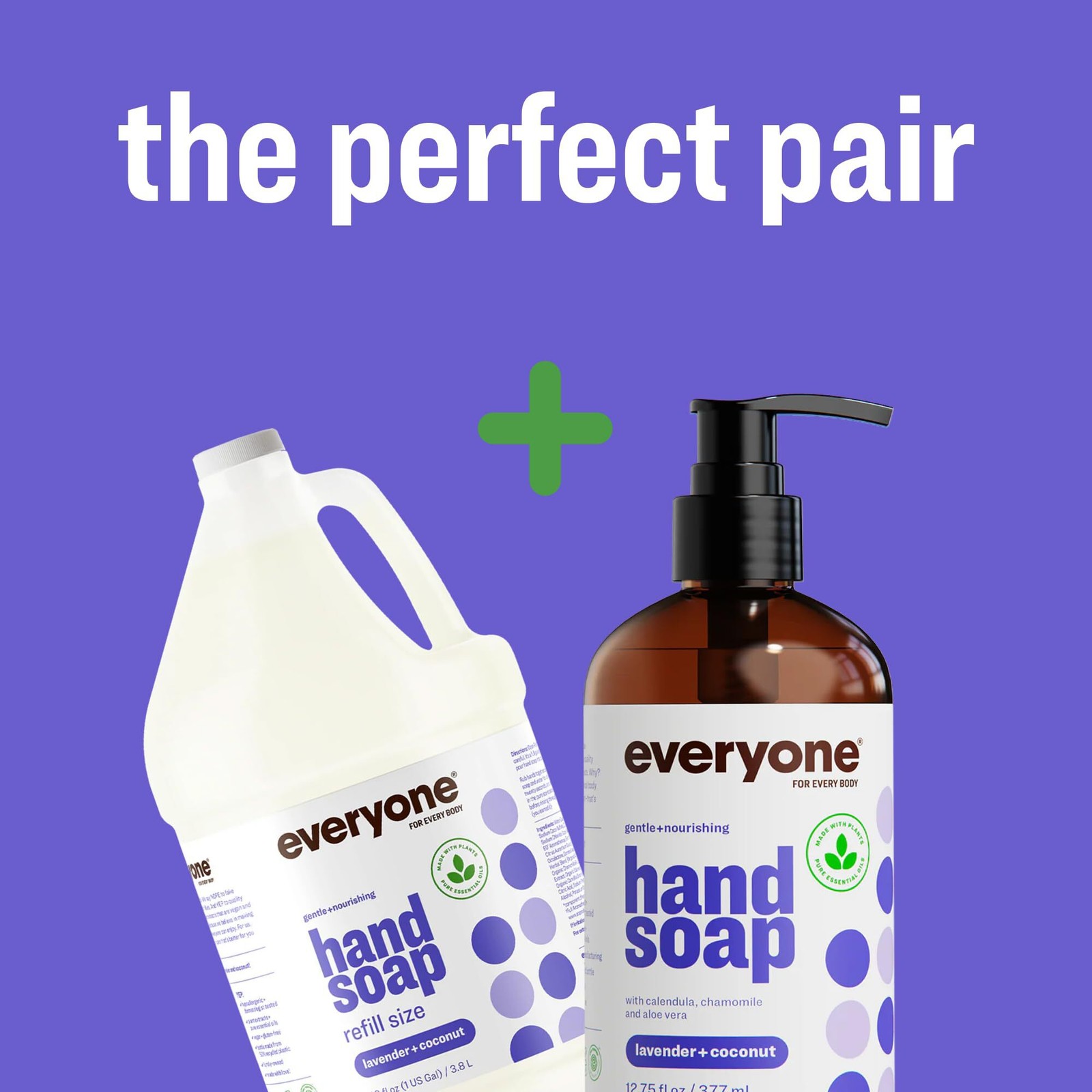 Everyone Liquid Hand Soap, 12.75 Ounce (Pack of 1), Lavender and Coconut, made w