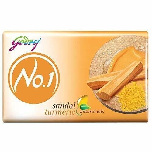Godrej No.1 Sandal and Turmeric bath soap (100g) Pack of 20+5 pcs free