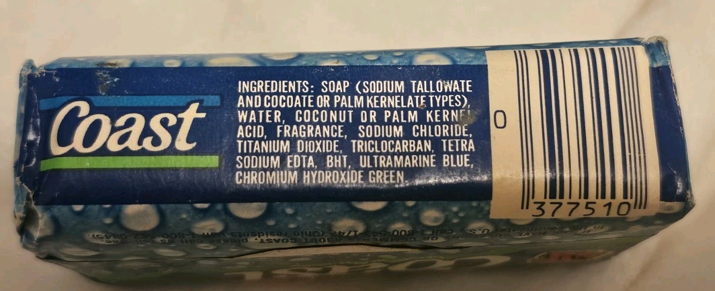 7x Coast Deodorant Bar Soap Vintage 5 Oz Refreshing New Late 70s-80s