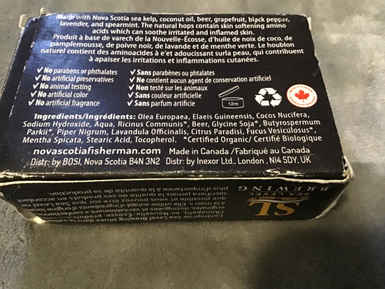 Nova scotia fisherman beer bar xtreme skin care 3.35 oz new