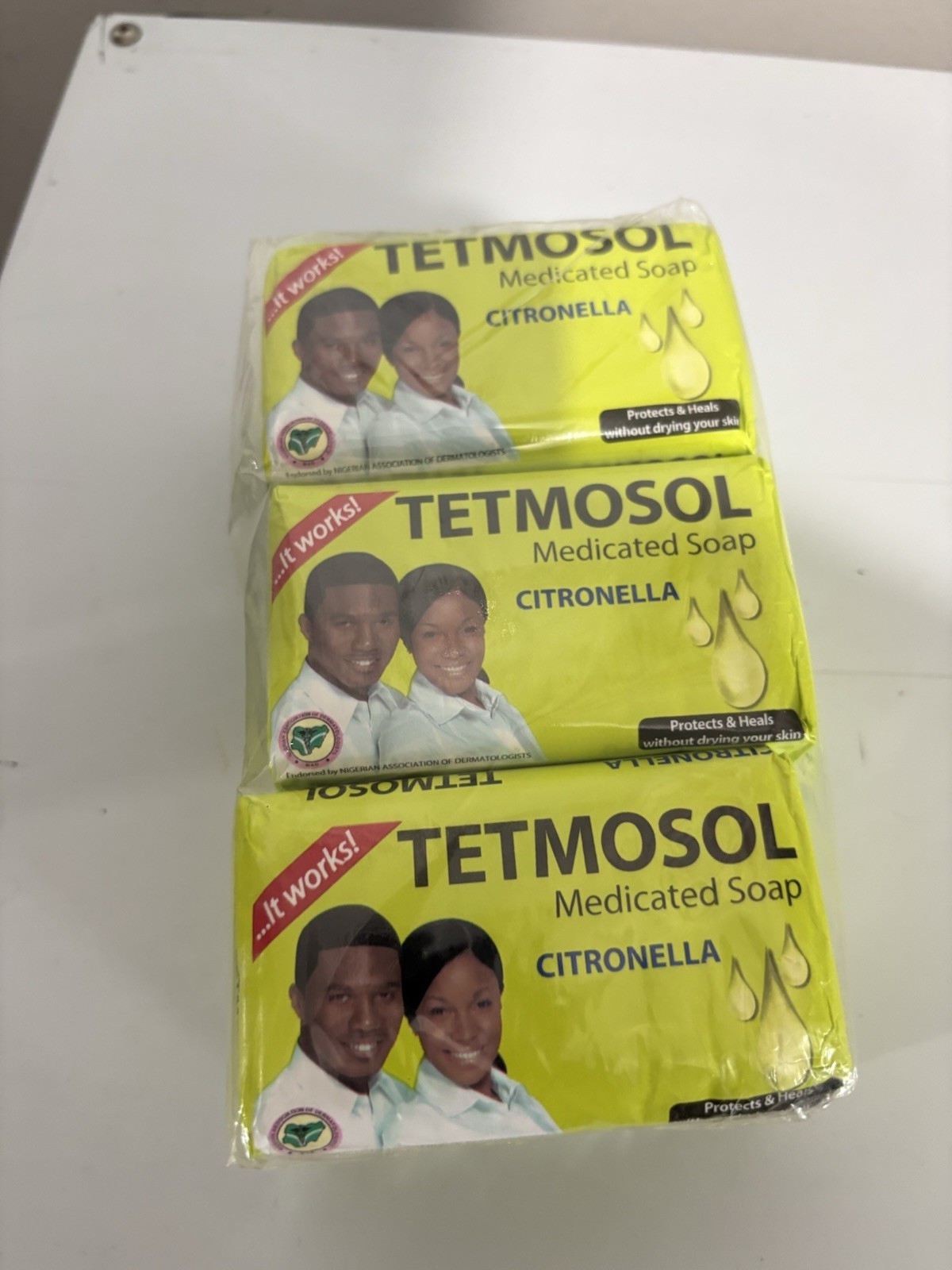 Tetmosol Citronella Medicated Soap Multipack 70g Green Solid Rectangular Bars