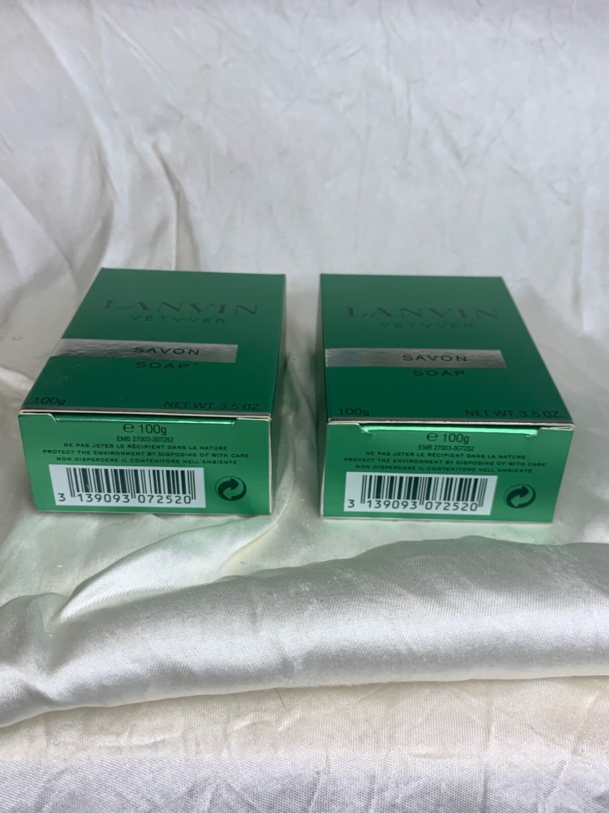 Lanvin Vetyver Two Bars of Soap 2x 100g (new with box)