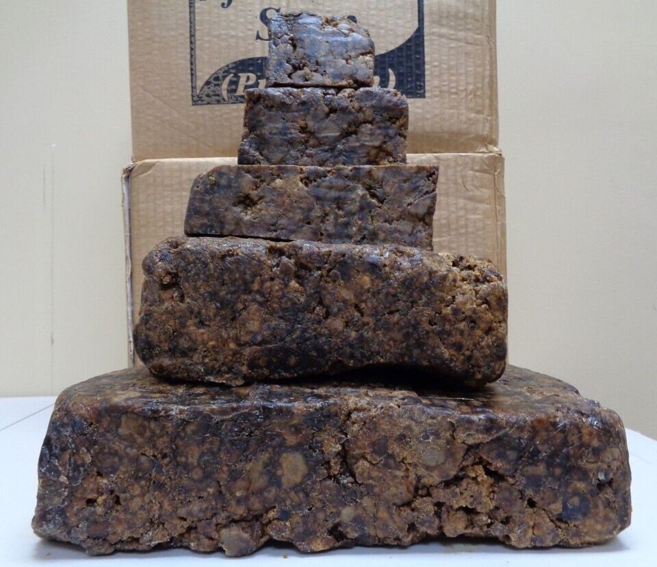 5 Lbs RAW AFRICAN BLACK SOAP Organic Unrefined From GHANA Pure Premium Quality