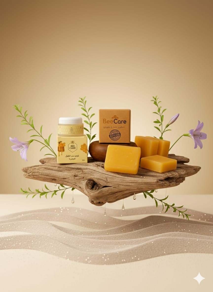Bee Care Handmade Gift Set – Bee Venom Cream + Propolis & Chamomile Soaps