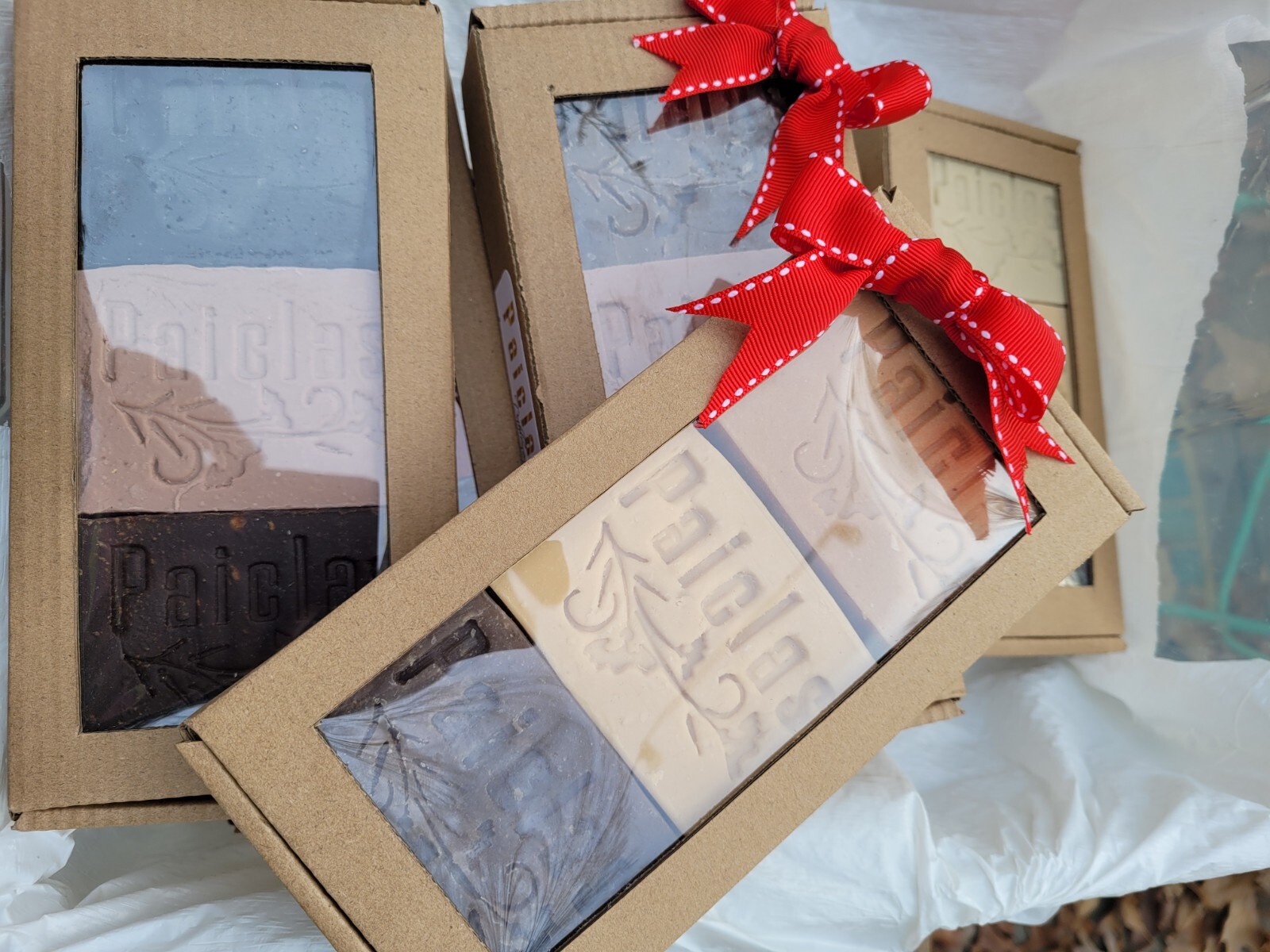 Handmade natural soap 3 bars assorted essential oils. A gift from God