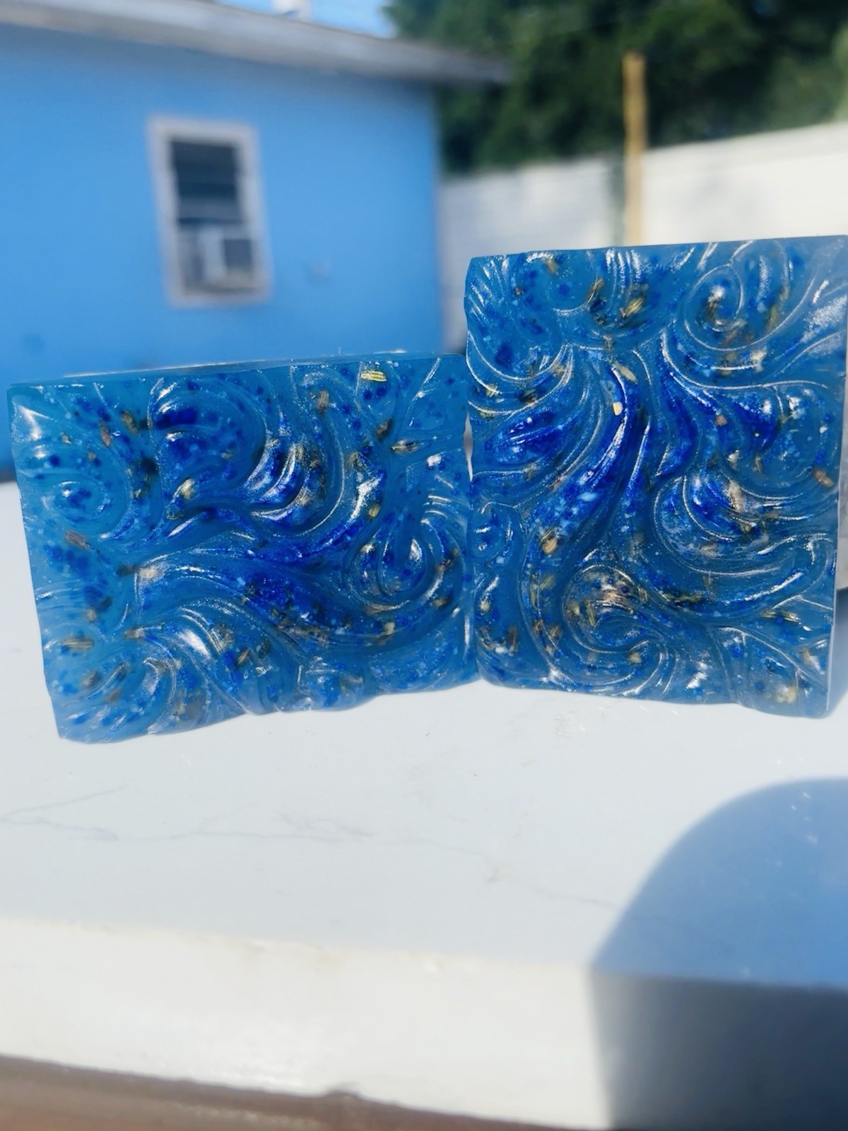 Jabón Ritual Body Bar Soap Anise & Fennel Handmade Blue