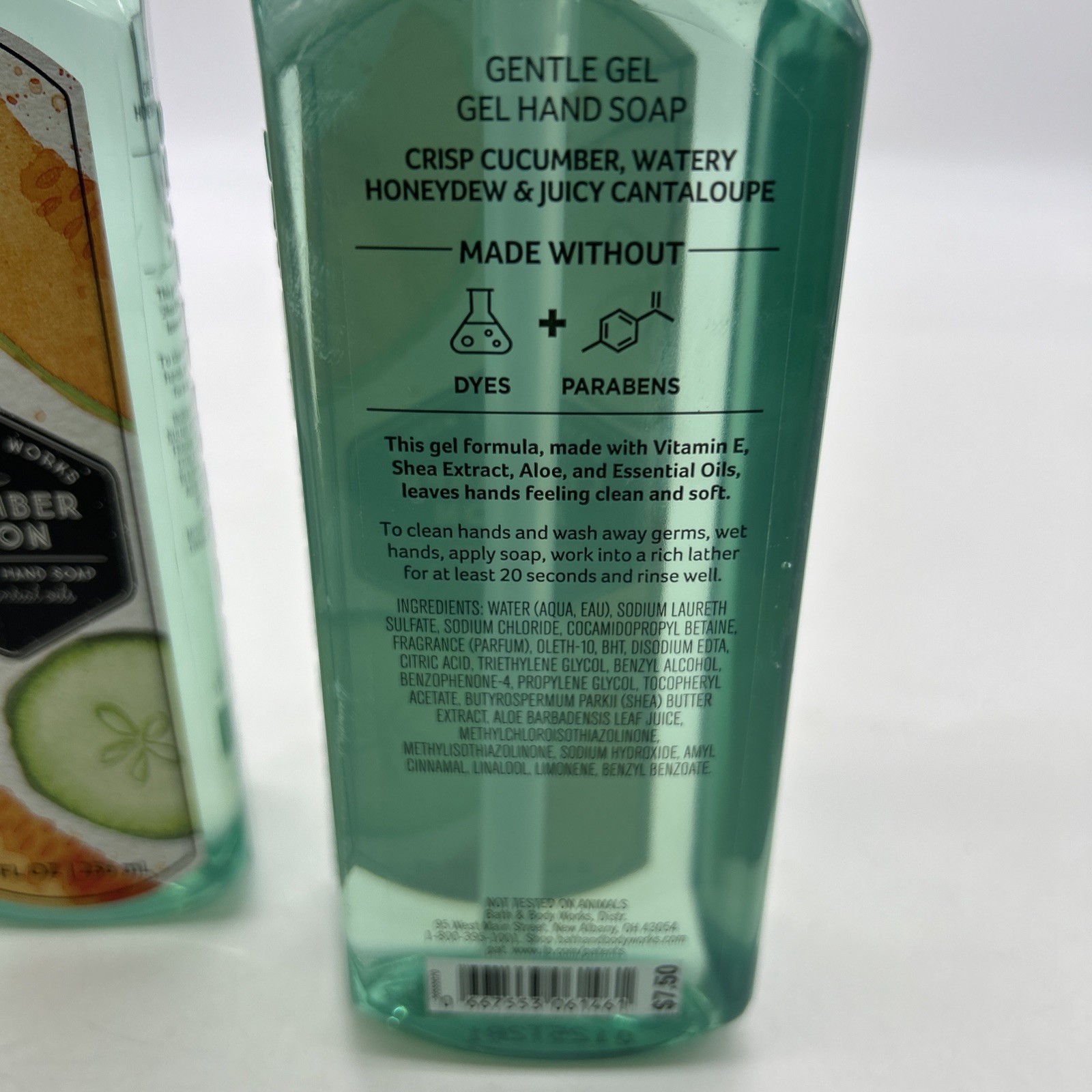 3 NEW BATH & BODY WORKS CUCUMBER MELON GENTLE GEL HAND SOAP WASH ESSENTIAL OILS