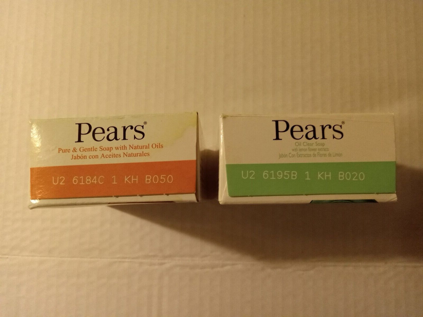 Unilever Pears Bar Soap Lot Of 2 Different Varieties 3.5oz Bars