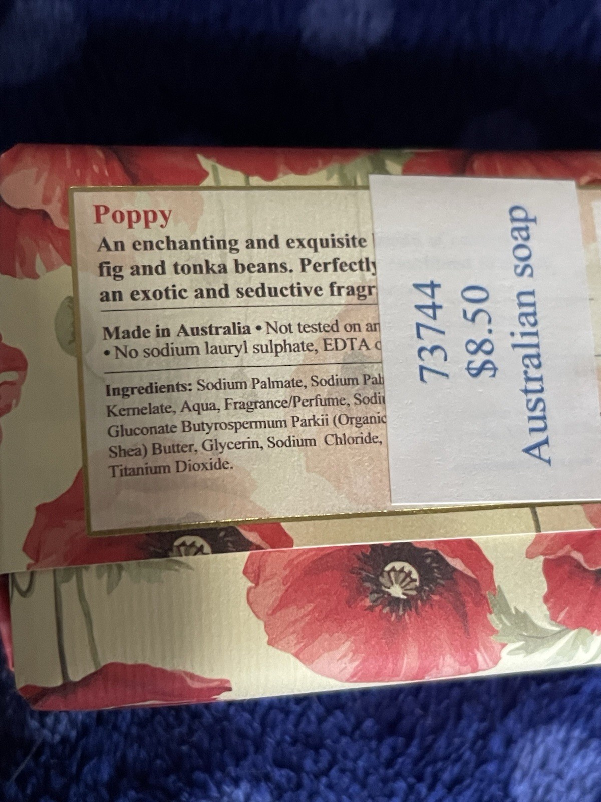 Wavertree & London Australia Goats Milk & Poppy French Triple Milled Soaps 7 oz