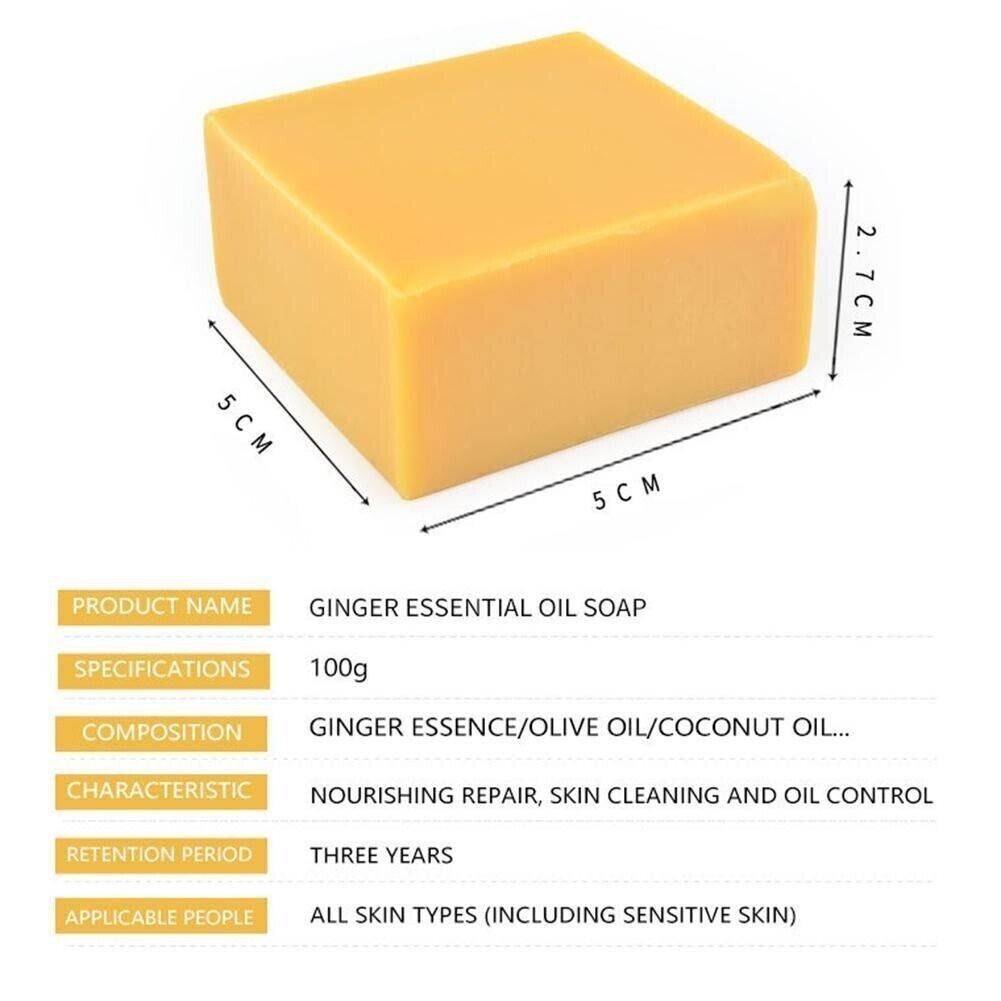 3× Turmeric Soap Natural Herbal Whitening Handmade Soap For Acne And Dark Spots