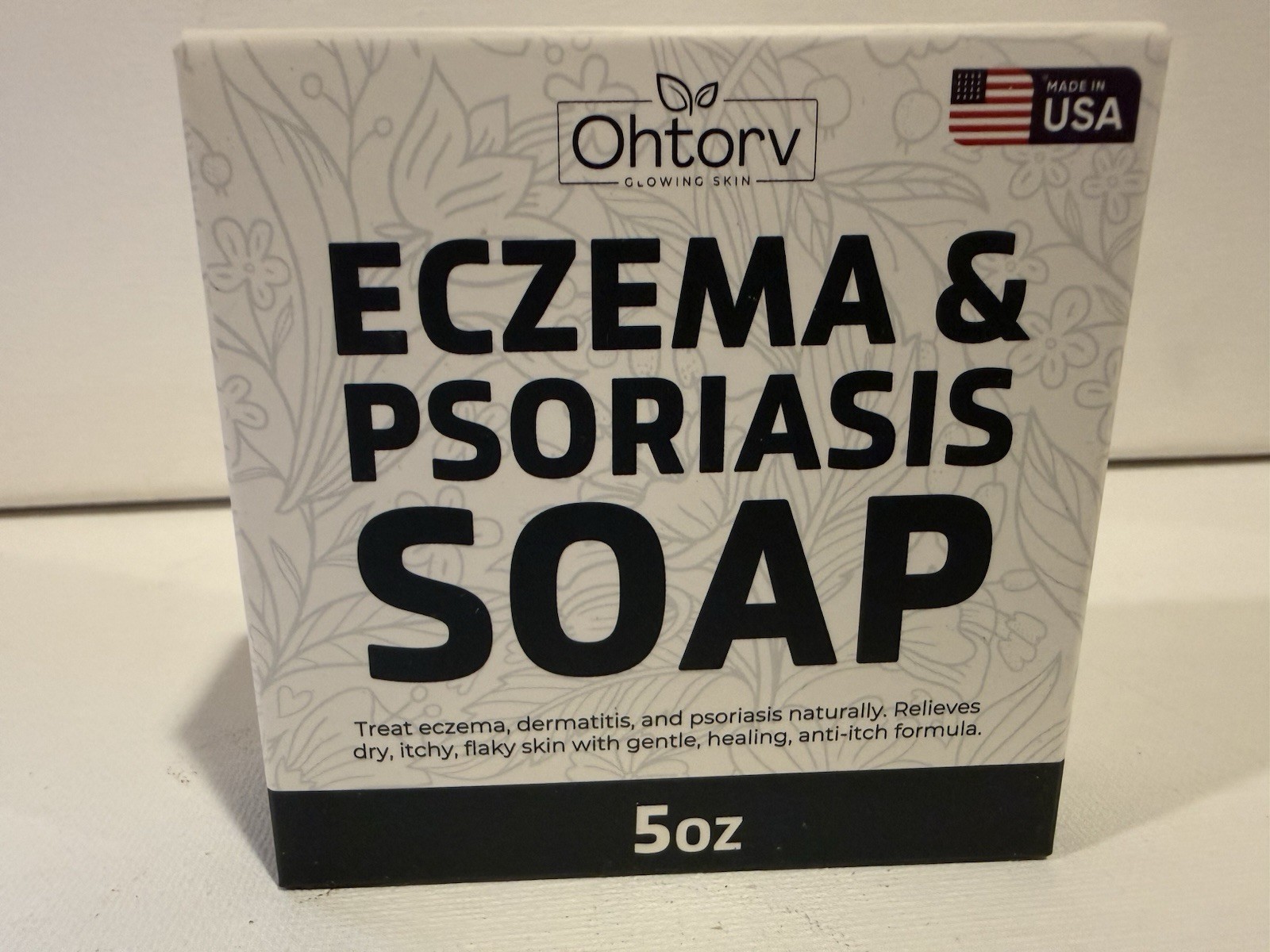 Ohtorv Eczema & Psoriasis Soap, Honey Scent, Anti-itch, 5oz