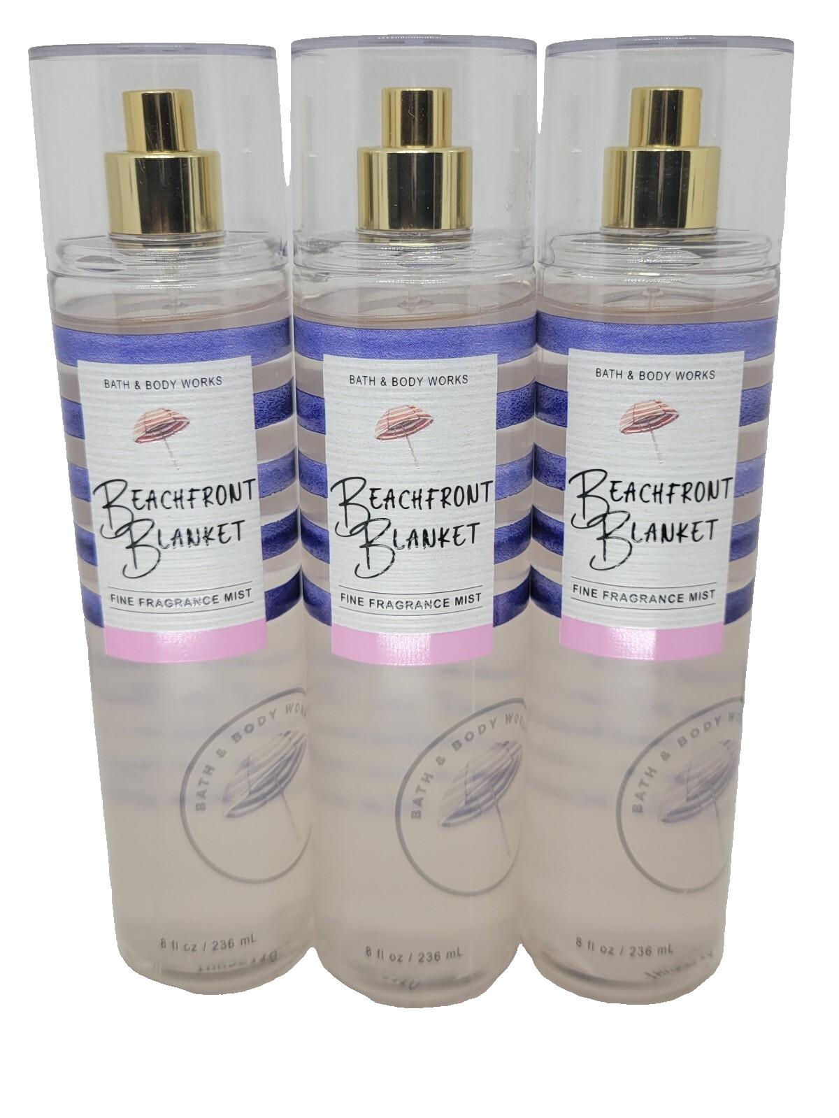 Bath Body Works Beachfront Blanket Fine Fragrance Mist x3