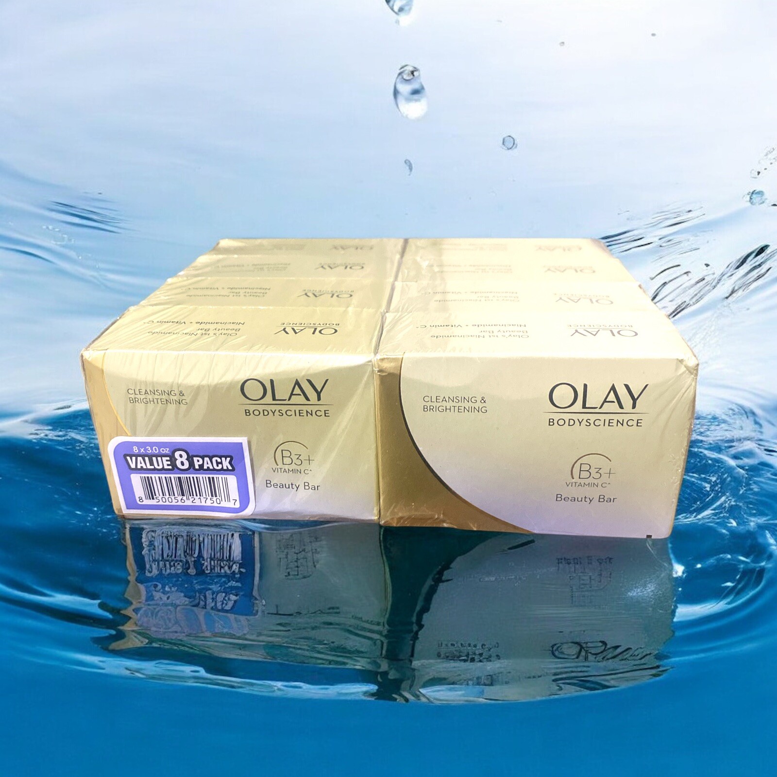 Olay Body Science Soap B3 and Vitamin C Niacinamide Beauty Bar 8 soap bars