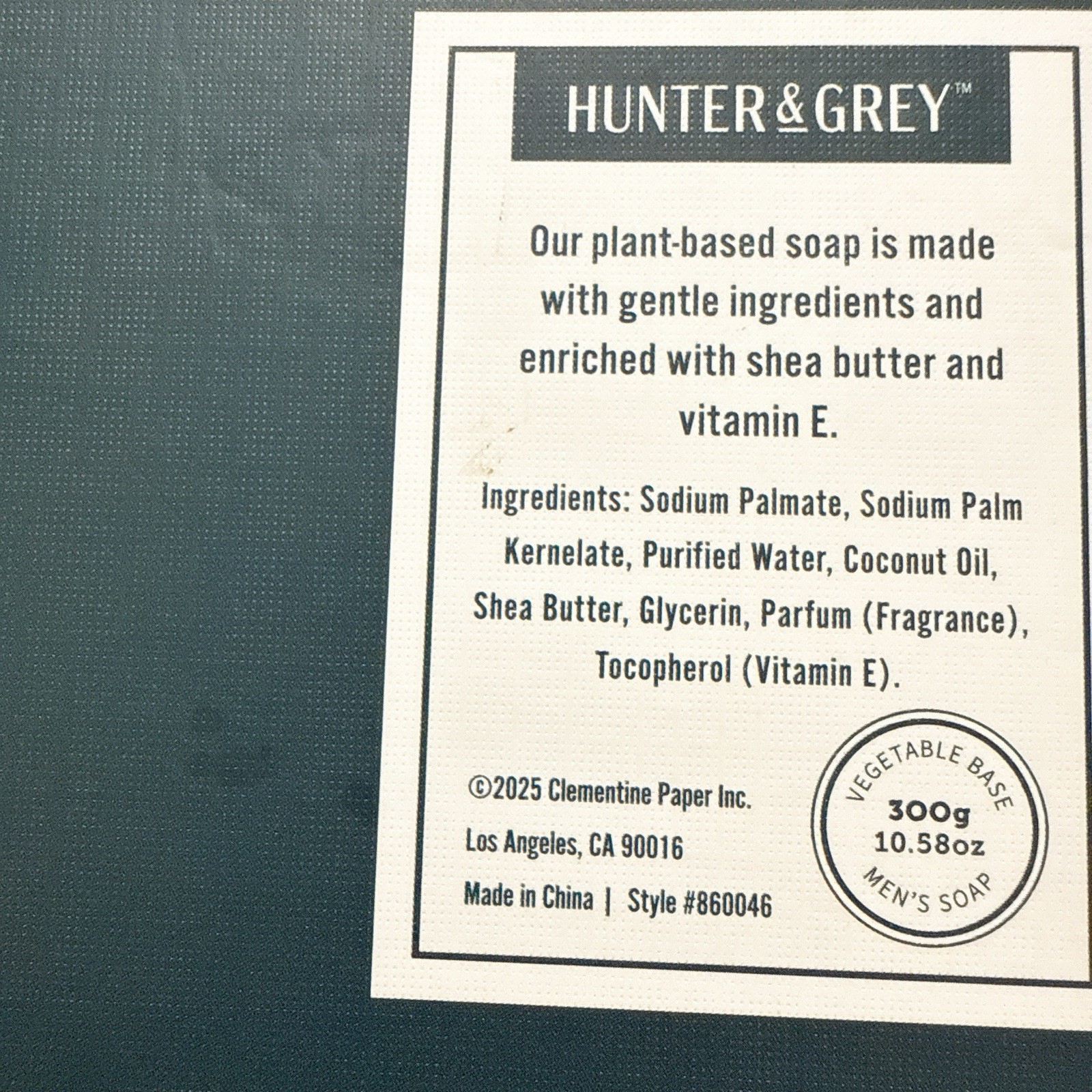 Hunter & Grey Men Bar Soap Giftset 2 Pcs DEEP WOOD & CEDARWOOD 10.58 Oz/EACH