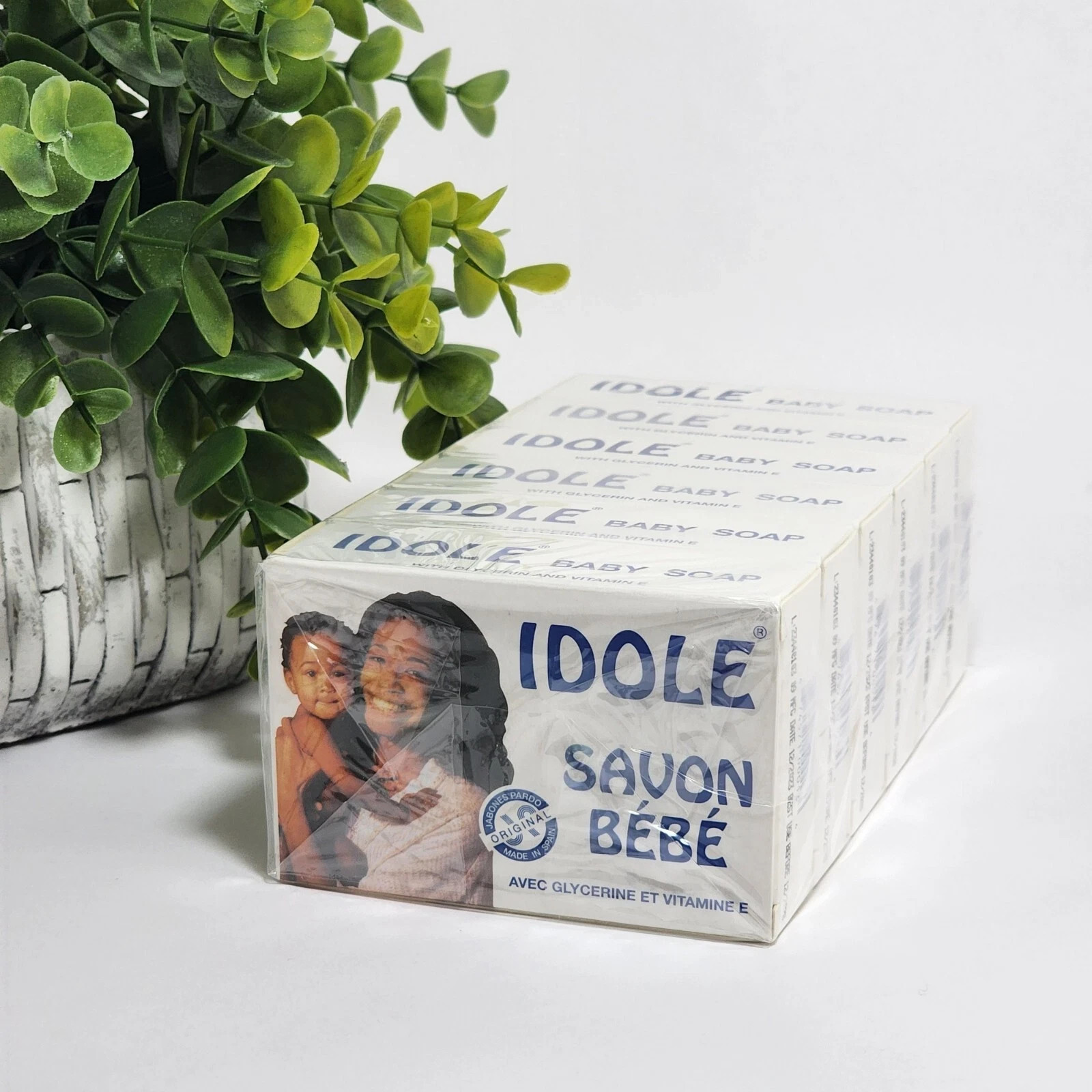 IDOLE Baby Exfoliating Soap with Glycerin and Vitamin E, 75g – ( 6 PACK)✅