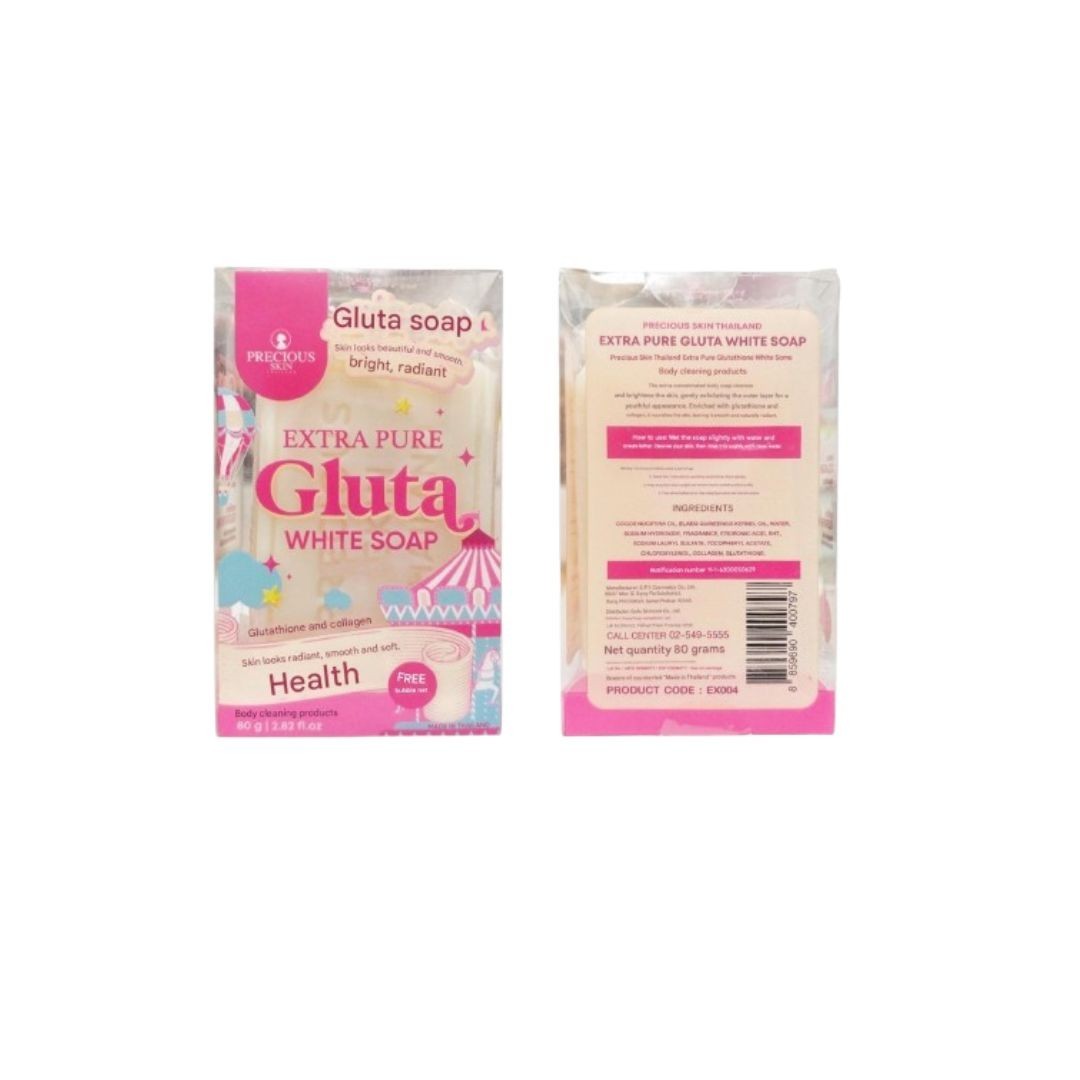 2 Bars Precious Skin Thailand Extra Pure Gluta White Soap (80g each)