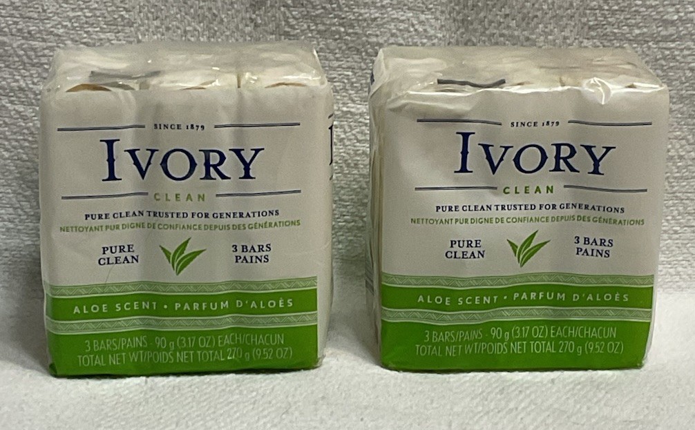 IVORY CLEAN (3-BARS) Aloe Scent Gentle NIP